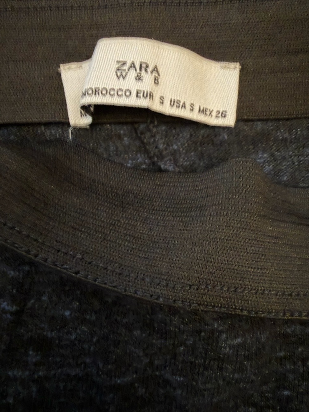 Zara Women's Ribbed Knit Pencil Midi Skirt - Picture 4 of 4